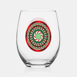 The Colours of Christmas Stemless Wine Glass