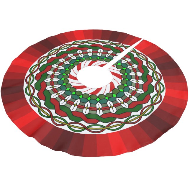 The Colours of Christmas Tree Skirt (Angled)