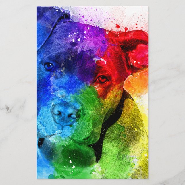 The colours of Love are a Pitbull (Front)