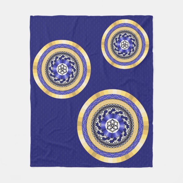 The Colours of New Years Fleece Blanket (Front)
