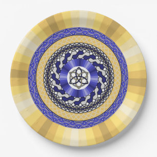 The Colours of New Years Paper Plate