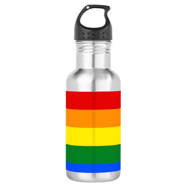 The colours of the rainbow 710 ml water bottle (Front)
