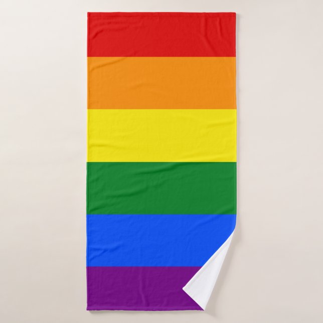 The colours of the rainbow bath towel (Bath Towel)
