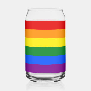 The colours of the rainbow can glass