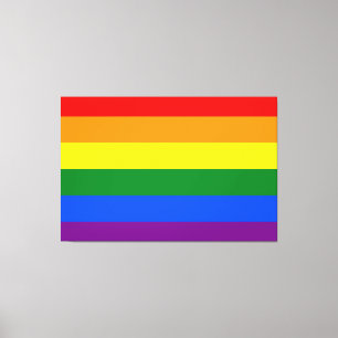The colours of the rainbow canvas print