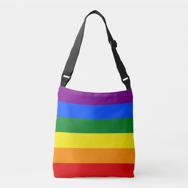 The colours of the rainbow crossbody bag (Front)