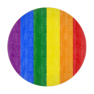 The colours of the rainbow cutting board