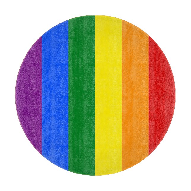 The colours of the rainbow cutting board (Front)