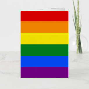 The colours of the rainbow foil greeting card