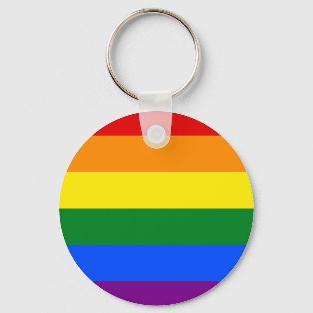 The colours of the rainbow key ring (Front)