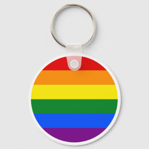 The colours of the rainbow key ring