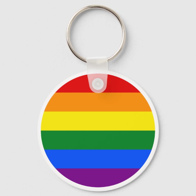 The colours of the rainbow key ring (Front)