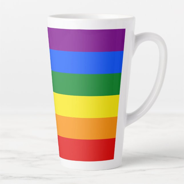 The colours of the rainbow latte mug (Right)