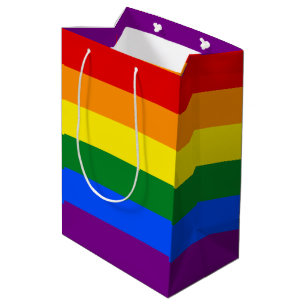 The colours of the rainbow medium gift bag