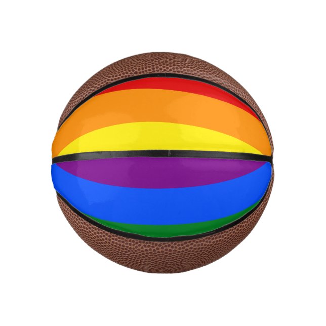 The colours of the rainbow mini basketball (Front)