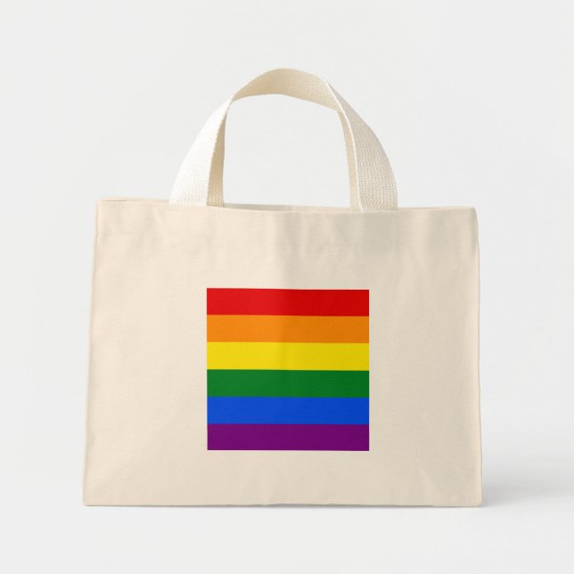 The colours of the rainbow mini tote bag (Front)