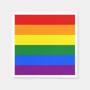 The colours of the rainbow napkin