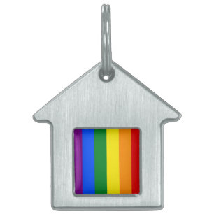 The colours of the rainbow pet ID tag