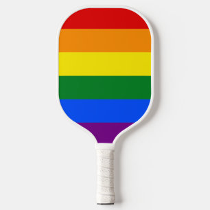 The colours of the rainbow pickleball paddle