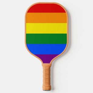 The colours of the rainbow pickleball paddle