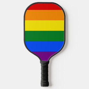 The colours of the rainbow pickleball paddle