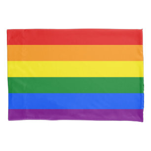 The colours of the rainbow pillowcase