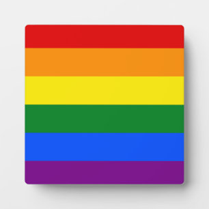 The colours of the rainbow plaque
