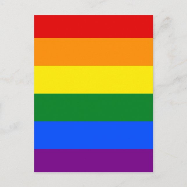 The colours of the rainbow postcard (Front)