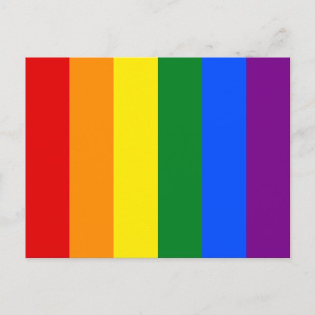 The colours of the rainbow postcard (Front)