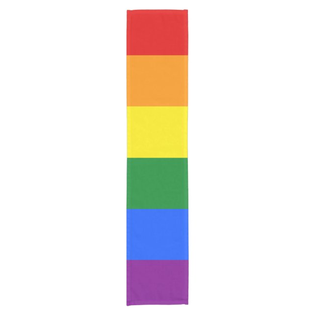 The colours of the rainbow short table runner (Front)