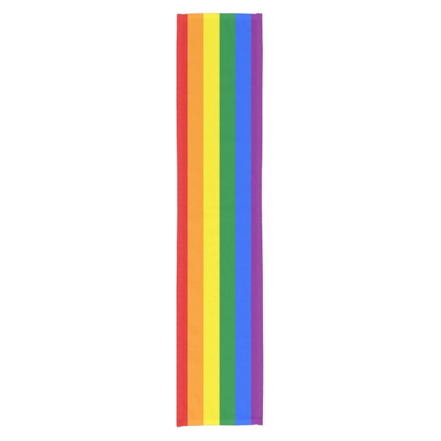 The colours of the rainbow short table runner (Front)