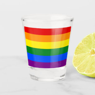 The colours of the rainbow shot glass