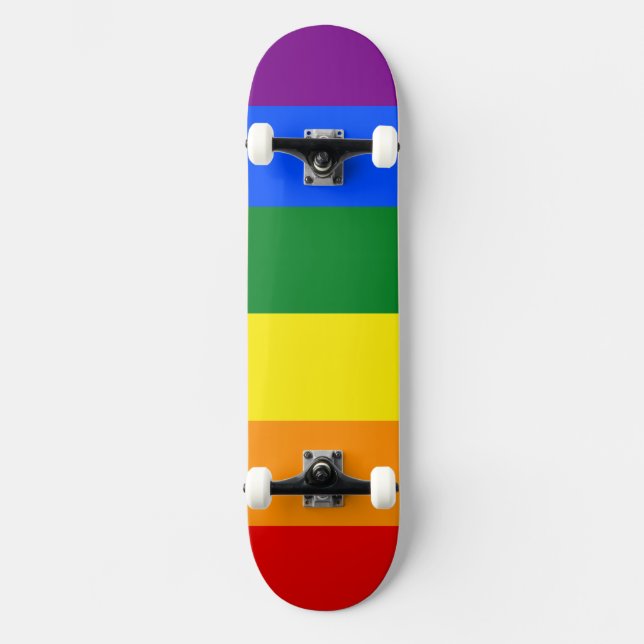 The colours of the rainbow skateboard (Front)