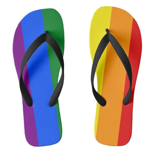 The colours of the rainbow thongs (Footbed)