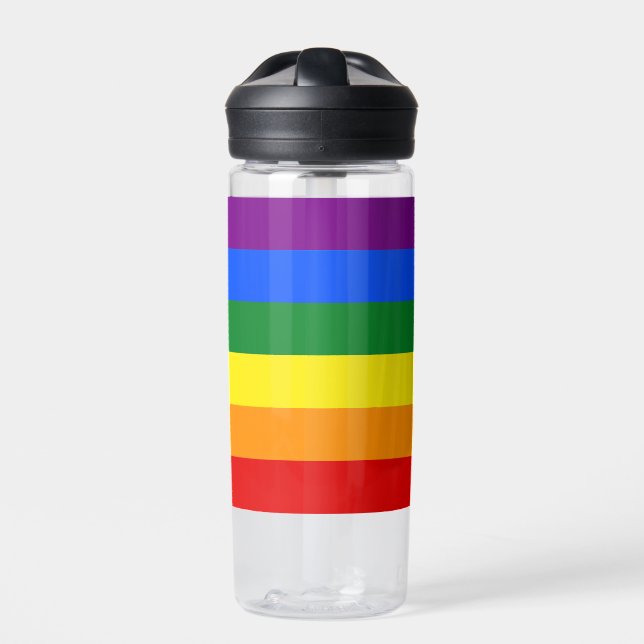 The colours of the rainbow water bottle (Front)