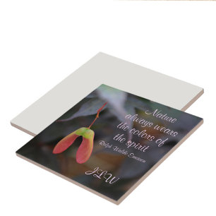 The Colours of the Spirit Nature Quote Ceramic Til Ceramic Tile