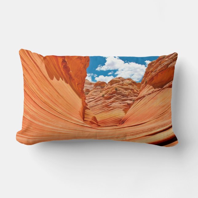 The Colours of the Wave Lumbar Cushion (Front)