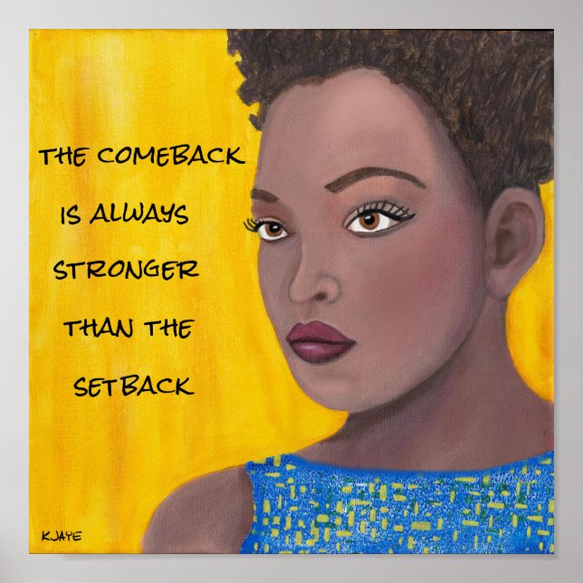 The Comeback - Inspirational Fine Art Poster (Front)