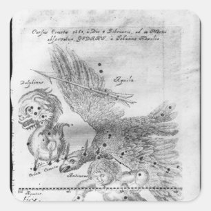 The Comet discovered and observed by Johannes Square Sticker