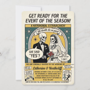 The Comicon Wedding Gazette Invitation