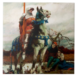 The Coming Lancaster by Howard Pyle Ceramic Tile
