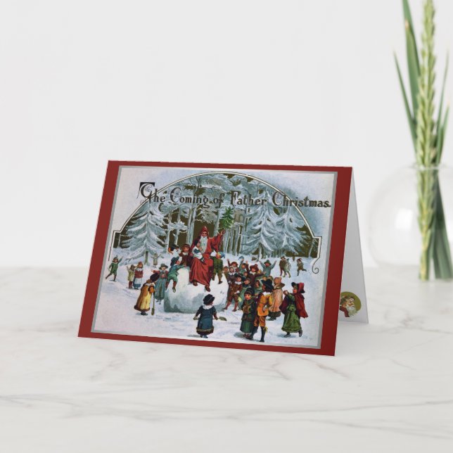 The Coming of Father Christmas Holiday Card (Front)