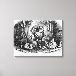 The Coming of Santa Claus, 1872 Canvas Print