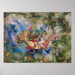 The Coming Spring Persian Farshchian Art Poster