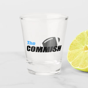 The Commish Fantasy Football Shot Glass