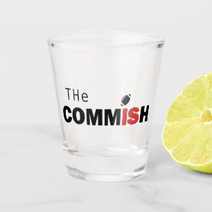 The Commish Fantasy Football Shot Glass
