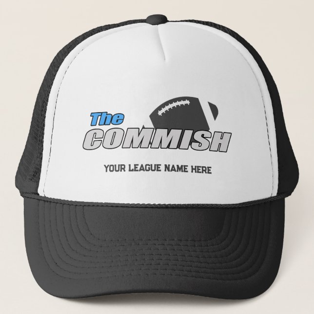 The Commish Trucker Hat Custom Add League Name   (Front)