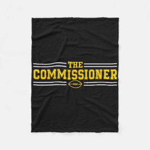 The Commissioner Commish Fantasy Football League D Fleece Blanket