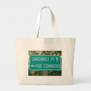 The Commons, Sakonnet Point - Little Compton, RI Large Tote Bag
