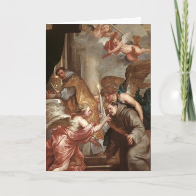 The Communion of St. Bonaventure Card (Front)